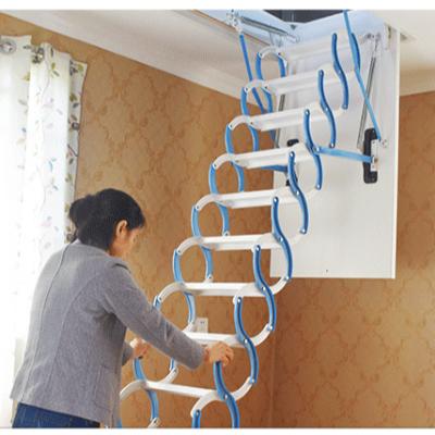 China White folding ladders and blue steel ladder for attic and loft L-02 for sale