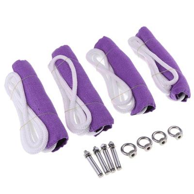 China Yoga Club Set 4 Professional Auxiliary Anti-Gravity Exercise Iyengar Yoga Wall Hanging Ropes for sale