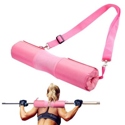 China Custom Logo Weight Lifting Hip Thrust Eco-Friendly Squatting Shoulder Protective Foam Barbell Pad With Shoulder Strap for sale