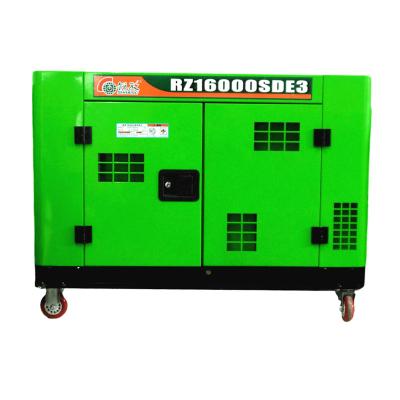 China Factory Price RZ16000SDE 10kw 10kvaSilent Brushed Copper Water Cooled Diesel Generators for sale