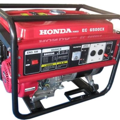 China Power By Honda 5KW 5KVA 220V/380V GX390 Electric Start Gasoline Generator 610*450*470mm for sale