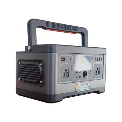 China High Capacity RAISE G POWER 500W 1000W Max AC 220V 110V Outlet DC 5V 12V 24V Portable Power Station For Home Use for sale