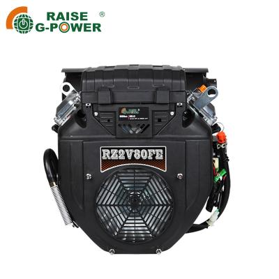 China 27HP 2V80FE Two Cylinder Diesel V Twin Engine Machinery Agricultural Air Cooled 2 Engines for sale