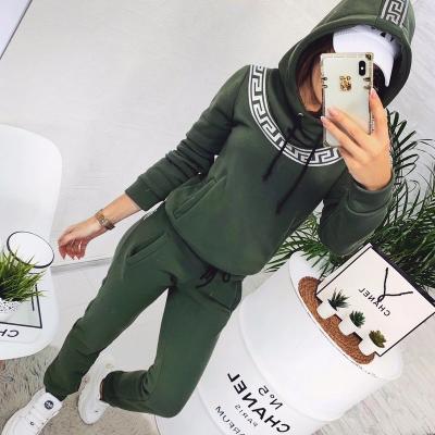 China Wholesale QUICK DRY Hot Sale 2 Pcs Cins Hoodie Stylish Skinny Clothes Set Causal Sport Wear Autumn Longsleeve for sale