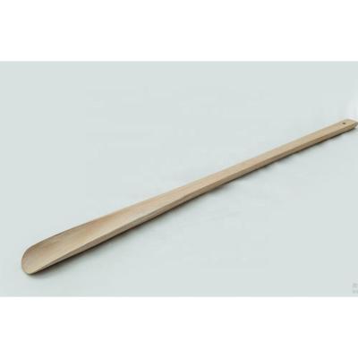 China Eco-Freindly Simple Wholesale Wooden Long House Shoe Horn for sale