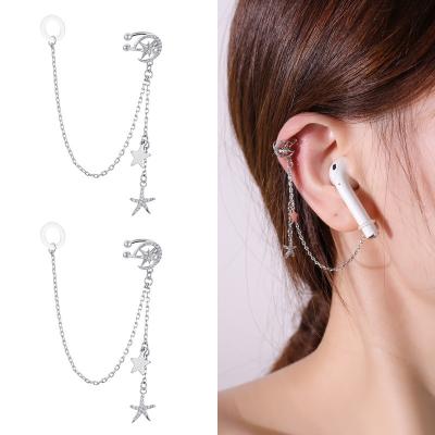 China Exquisite multifunctional wireless anti-lost earphone earring chain earphone chain fashion hook accessory hook for sale