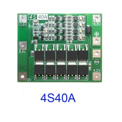 China 4S40A lithium battery power protection board drive drill motor 14.8V 16.8V PCB board (standard version) BMS-40A-4S for sale