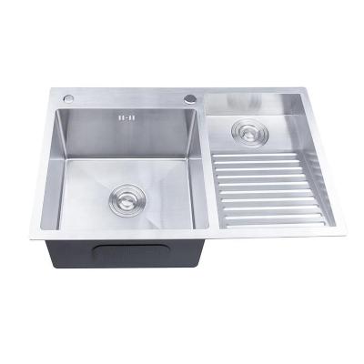 China Without Faucet Stainless Steel With Washboard Laundry Kitchen Bathroom Sink Balcony Laundry Basin Wash Pool 7543W for sale