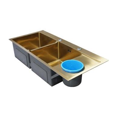 China Factory Outlet 201 Modern High Quality Stainless Steel Kitchen Sink Top Mount Sinks for sale