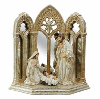 China Christmas Measuring Tools Nativity Set Decoration With Holy Family for sale