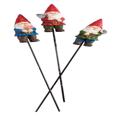 China Can Be Customized Hot Selling Personalized Handmade Polyresin Gnome Planter Stakes for sale