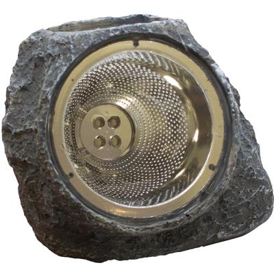 China Can Be Customized Hot Selling Customized Polyresin Handmade Small Solar Rock Light for sale