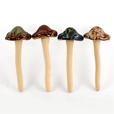 China Can be customized hot sale personalized handmade pottery mushroom for sale