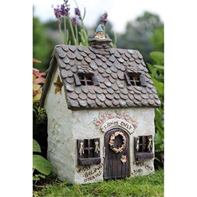 China Can Be Customized Hot Sale Personalized Polyresin Handmade Hand Painted Fairy Garden House for sale