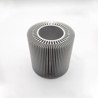 China Custom Heatsink Aluminum Profile Big Round OEM Sunflower Profile Heatsink Cooler LED Aluminum Heatsink 160mm 4040 for sale