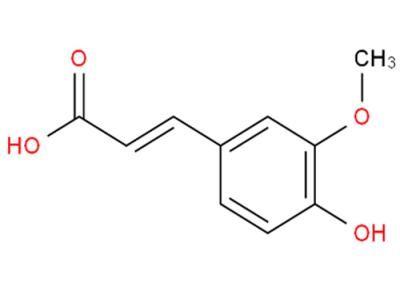 Chine Peau blanchissant les matières premières de cosmétiques acides féruliques naturels de Cas 1135-24-6 à vendre