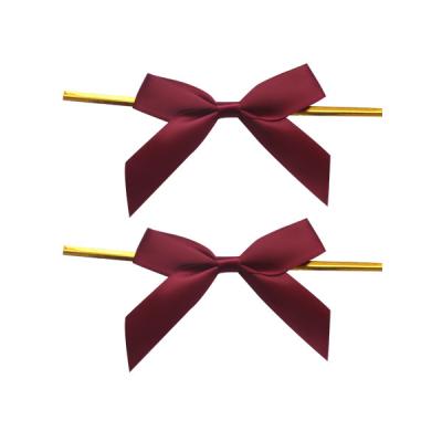 China Floral Professional Handmade Satin Ribbons Bows For Chocolate PP Bags Package for sale