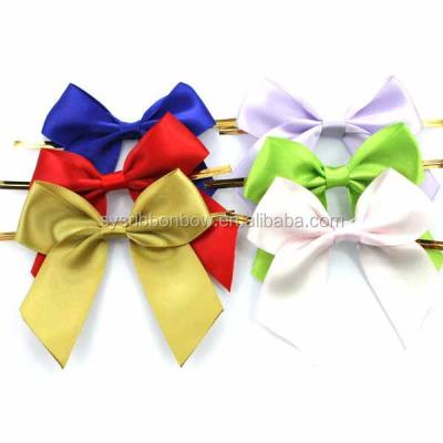 China Whosale Floral Twist Tie Ribbon Candy Bow for sale