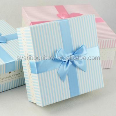 China Floral Cake Box Decoration With Ribbon Wrapping Bows Cake Ribbon Bow for sale