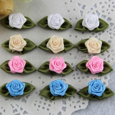 China Pure handmade handmade ribbon the little rose flower for sale