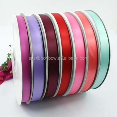 China Factory Price Wholesale 1/2 Inch 13mm Polyester Double Sided Satin Ribbon for sale