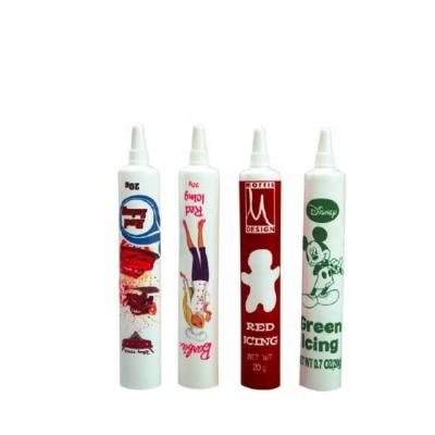 China Cosmetics Wholesale Soft Plastic Tube Cosmetics PE Spout Flexible Tube Along With Bullet Cap for sale