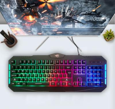 China Membrane Gaming Mouse Keyboard Combo Factory RGB Professional Gaming Keyboard for sale