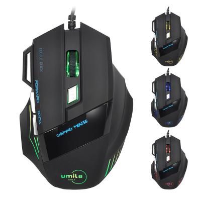 China Hot Selling Custom Entry Level Logo RGB Gaming Cable Mouse for sale