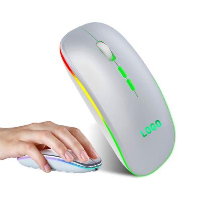 China Can Be Silent LED Wireless Mouse, 2.4G Rechargeable Silent Portable Office Mobile Optical Mouse For PC, Laptop, Computer, Office for sale