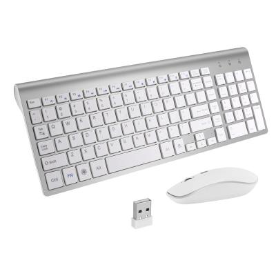 China OEM 2.4g Factory Scissor Keyboard Computer Laptop Tablet PC Waterproof Wireless Metal Keyboard Mice Slim Scissor Keyboard Mouse Combos for sale