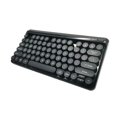 China Retro Keyboard Wireless Silent Click Desktop Portable Keyboard for Laptop Notebook for sale