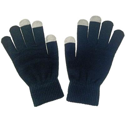 China Soft/Warm/Comfortable/Breathable Adult Winter Warm Riding Colorful Striped Knitted Gloves Customized For Male And Female Students Touch Screen Gloves for sale