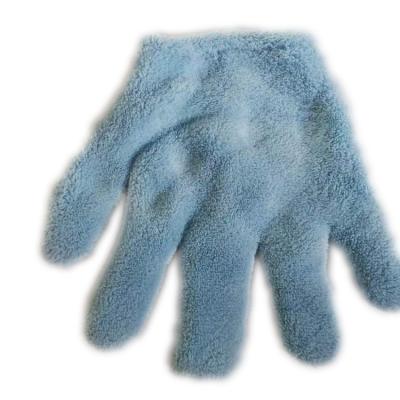 China Super Soft Household Cleaning Microfiber Glove Glass Cleaning Glove Quick Easy Drying Gloves for sale