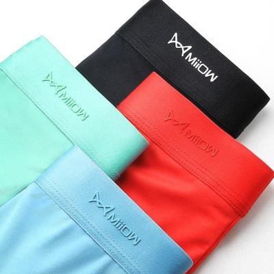 China Wholesale Custom Thin Ice Silk Underwear Men Breathable Boxer Antibacterial Pants Polyester Spandex for sale