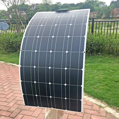 China 100w panel solar 200w 12v mono solar cell outdoor flexible solar panel kit for light home lead acid battery 1050X530X2.5mm for sale