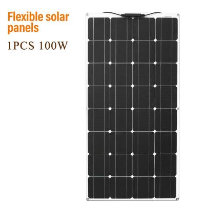 China Flexible Solar Tile l 200W Waterproof Bendable China Monocrystalline Solar Panel Best for RV Boat 1050*530*2.5 for sale