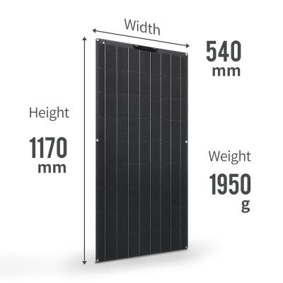 China 150W flexible solar panels12v 24v high efficiency 12v car battery charger solar module 1170*540*3 mm for sale