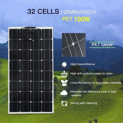 China 200W Solar Panels China Monocrystalline Flexible Solar Cell For 12V / 24V 1050*530*25 Battery Charger for sale