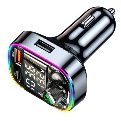 China BT 5.0 FM Transmitter MP3 Player USB Car Stereo Wireless Radio Handsfree Charger Fast Car Charger for sale