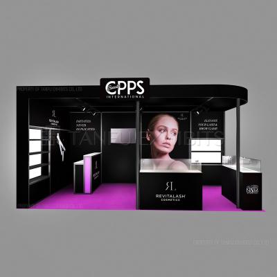 China Event Wall Backlit Expo Fair Booth Exhibit Stand 10x20 for sale