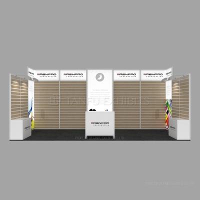 China Backlit Event Trade Show Show Slatwall Exhibition Booth Stand for sale