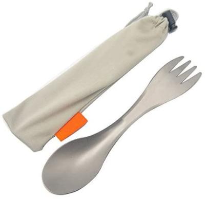 China High quality ultra light weight spoon fork knife increasing sets 3 in 1 titanium alloy spork for outdoor camping for sale