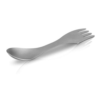 China High Quality Lightweight Hot Amazon 3 In 1 Manufacturers Fork Spoon Knife Lightweight Titanium Spork For Camping And Hiking for sale