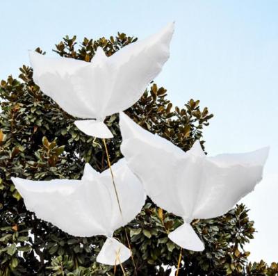 China Hot Sales 500pcs White Dove Pigeons Bird Helium Balloons Organic Festival Decoration Wedding/Party Event Decorations for sale