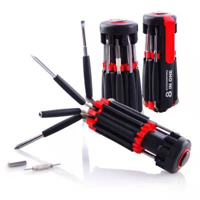 China Muliti-purpose Multi-screwdriver Torch 8 in 1 Screwdrivers with Powerful 6 LED Torch Tools Light Torch Screwdriver Home Repair Tool DAC for sale