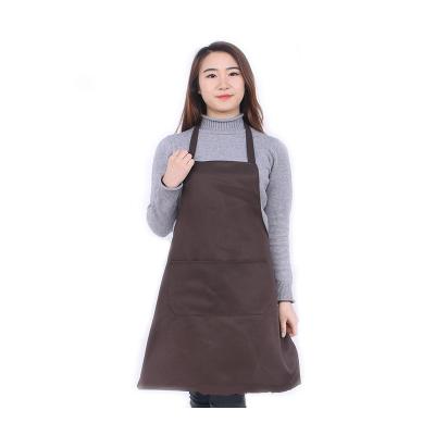 China Cleaning Hot Sales New Design Custom Logo Cotton Polyester Waterproof Chef Kitchen Apron For Cafe Restaurants Cooking Aprons for sale