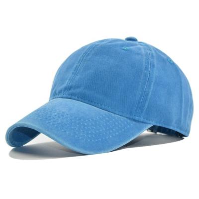 China JOINT Wholesale Cheap Plain Washed Cotton Baseball Cap Men Women Dad Hat Sports Unstructured Hat for sale