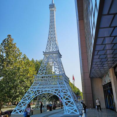 China Europe Outdoor Garden Decoration Large Metal Tower 20m 32ft Lit 10m 3d Giant Eiffel Tower For Sale for sale