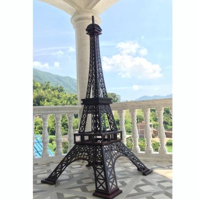 China China Garden Metal Large Iron Eiffel Statue Art Tower Sculpture for sale