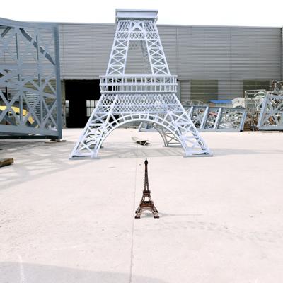 China Europe metal open Paris light Eiffel Tower statue eifel tower for city garden decoration for sale